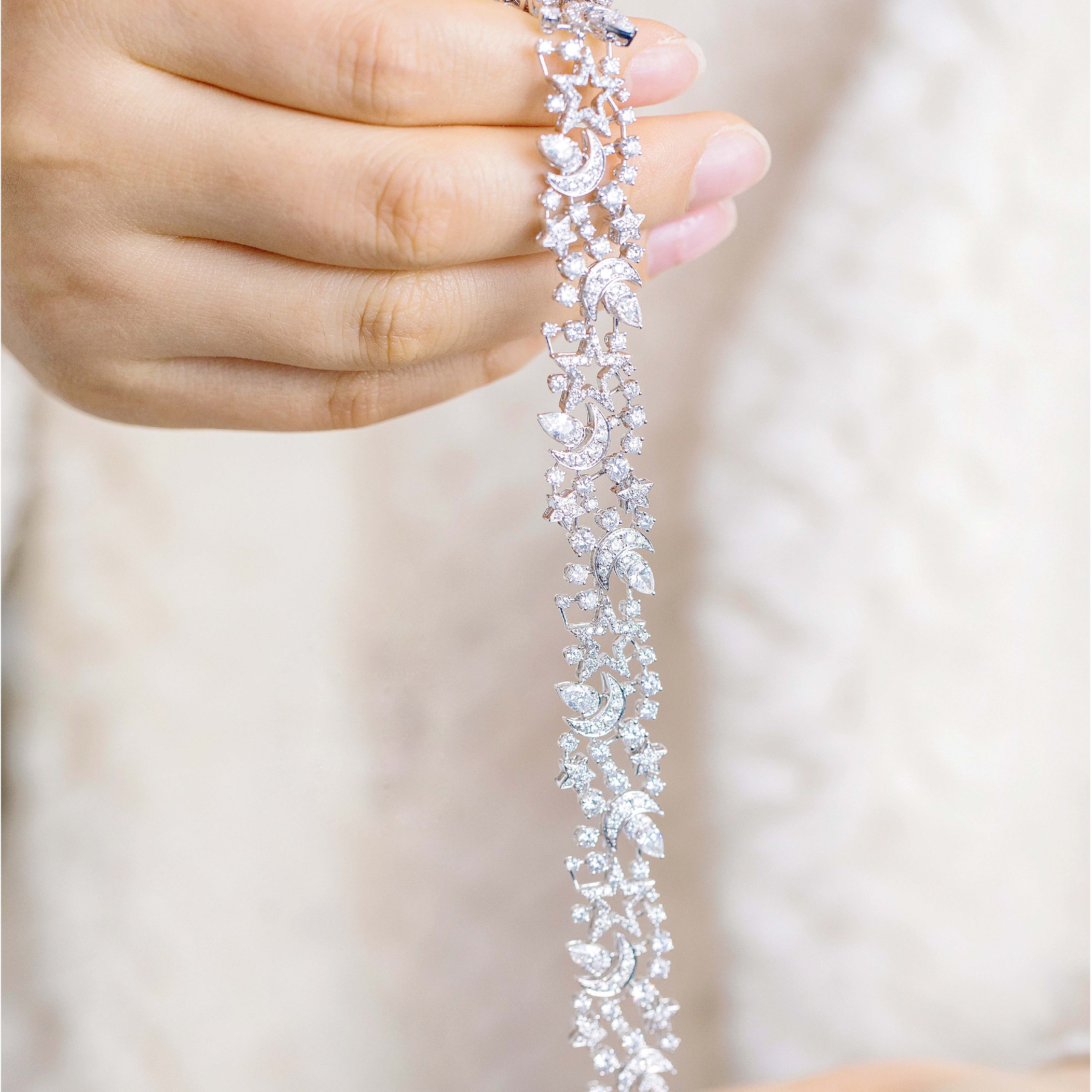 Luminous Cosmos Collection Bracelet Diamond 18K