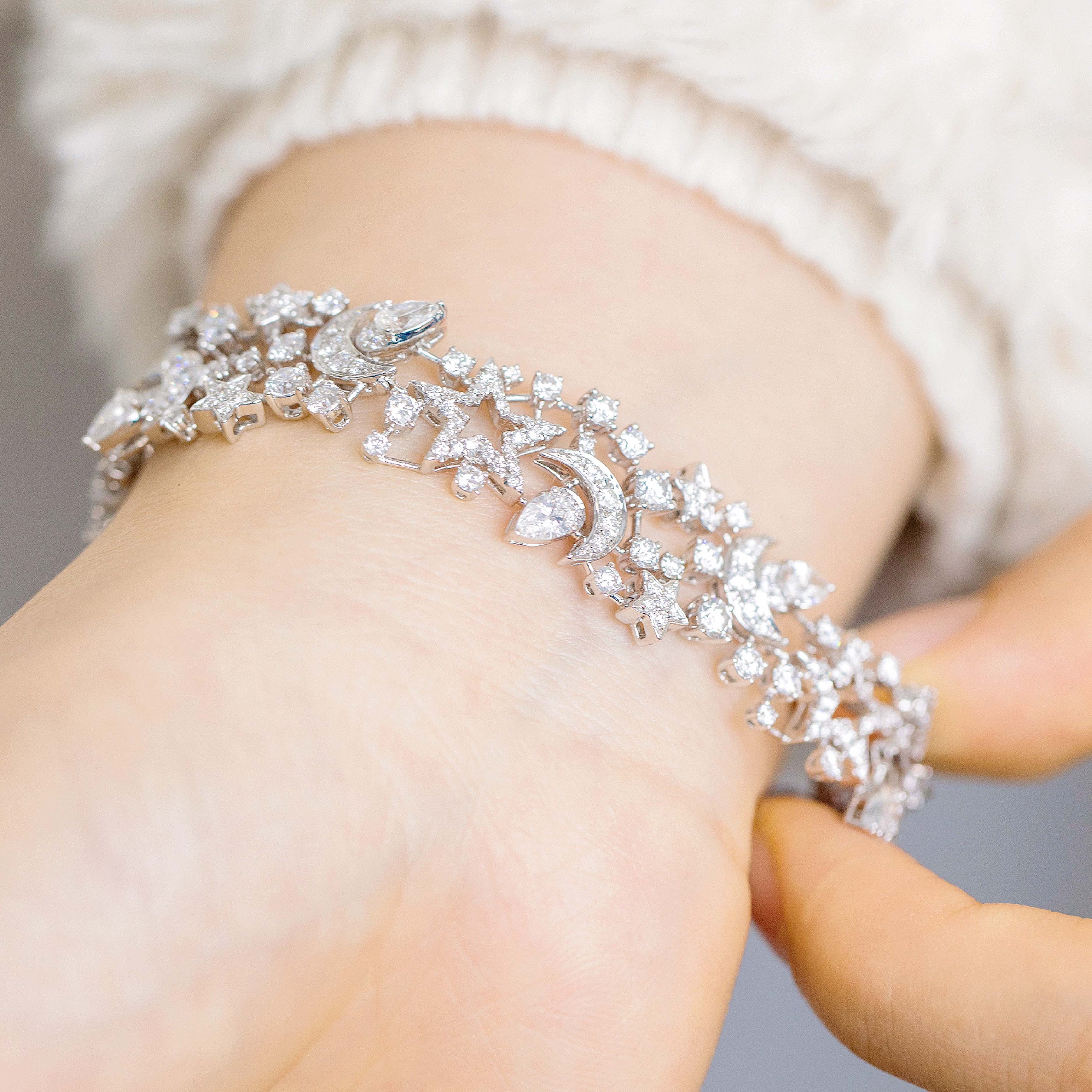 Luminous Cosmos Collection Bracelet Diamond 18K