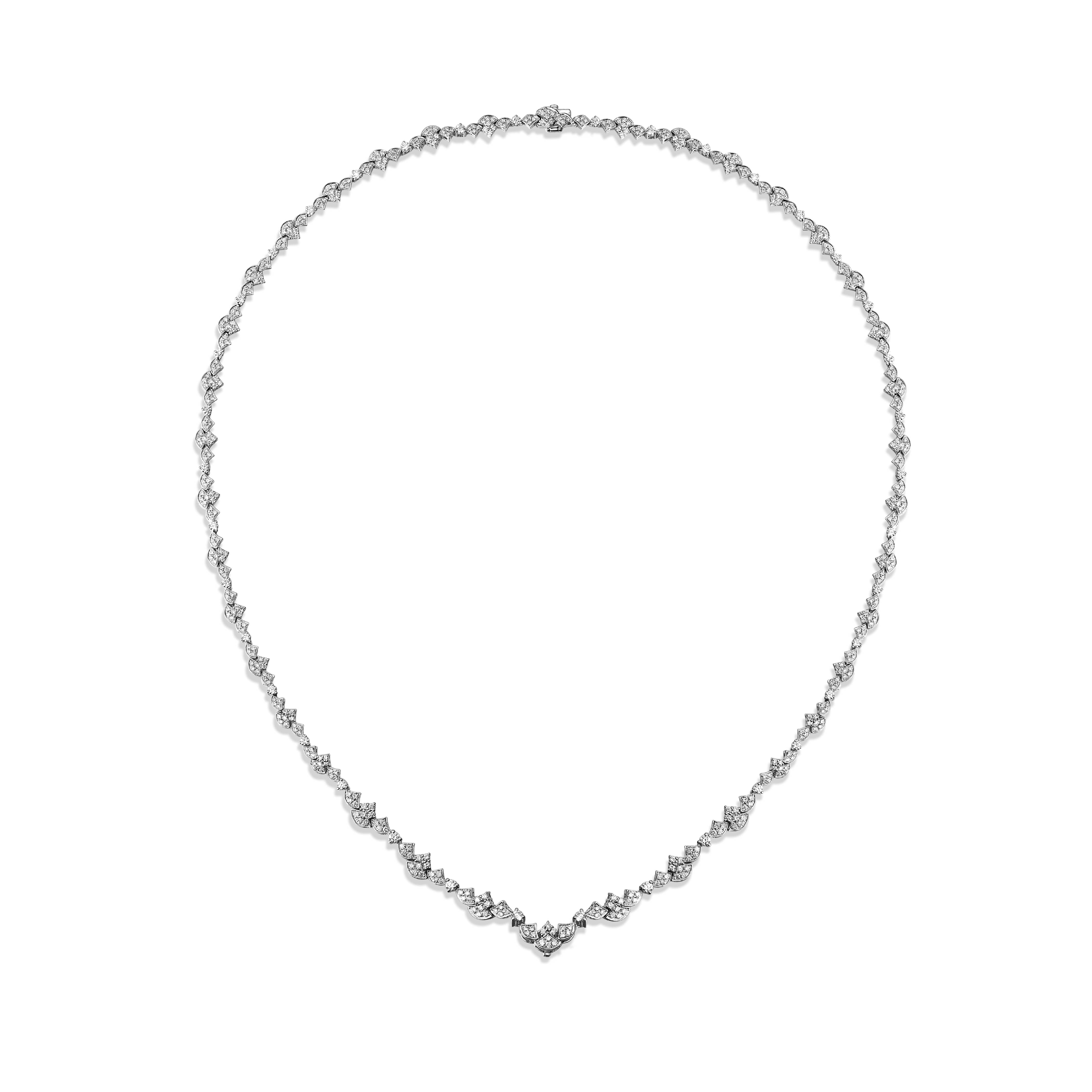 Vintage Elegant Collection Necklace Diamond 18K