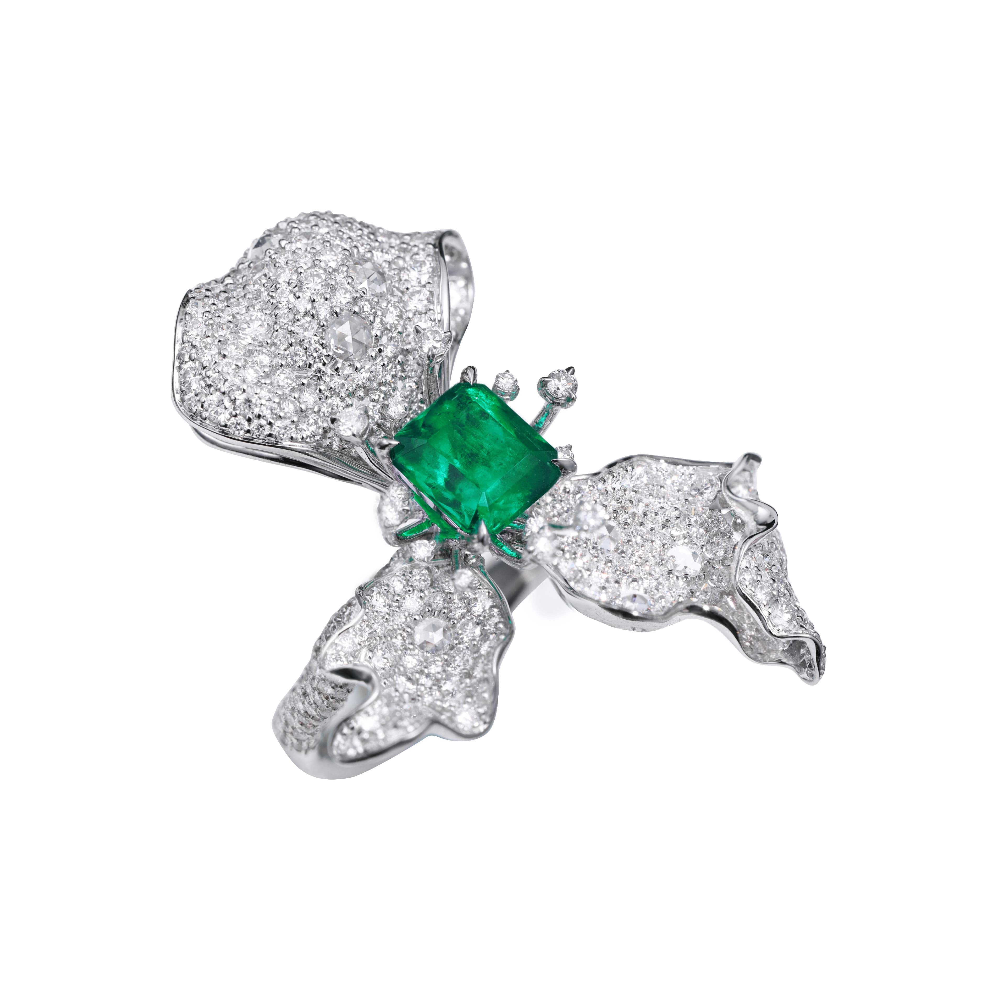 Garden Collection Ring Emerald 18K