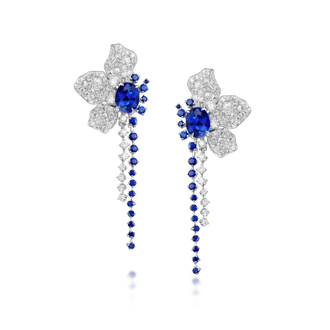 Garden Collection Earring Sapphire 18K