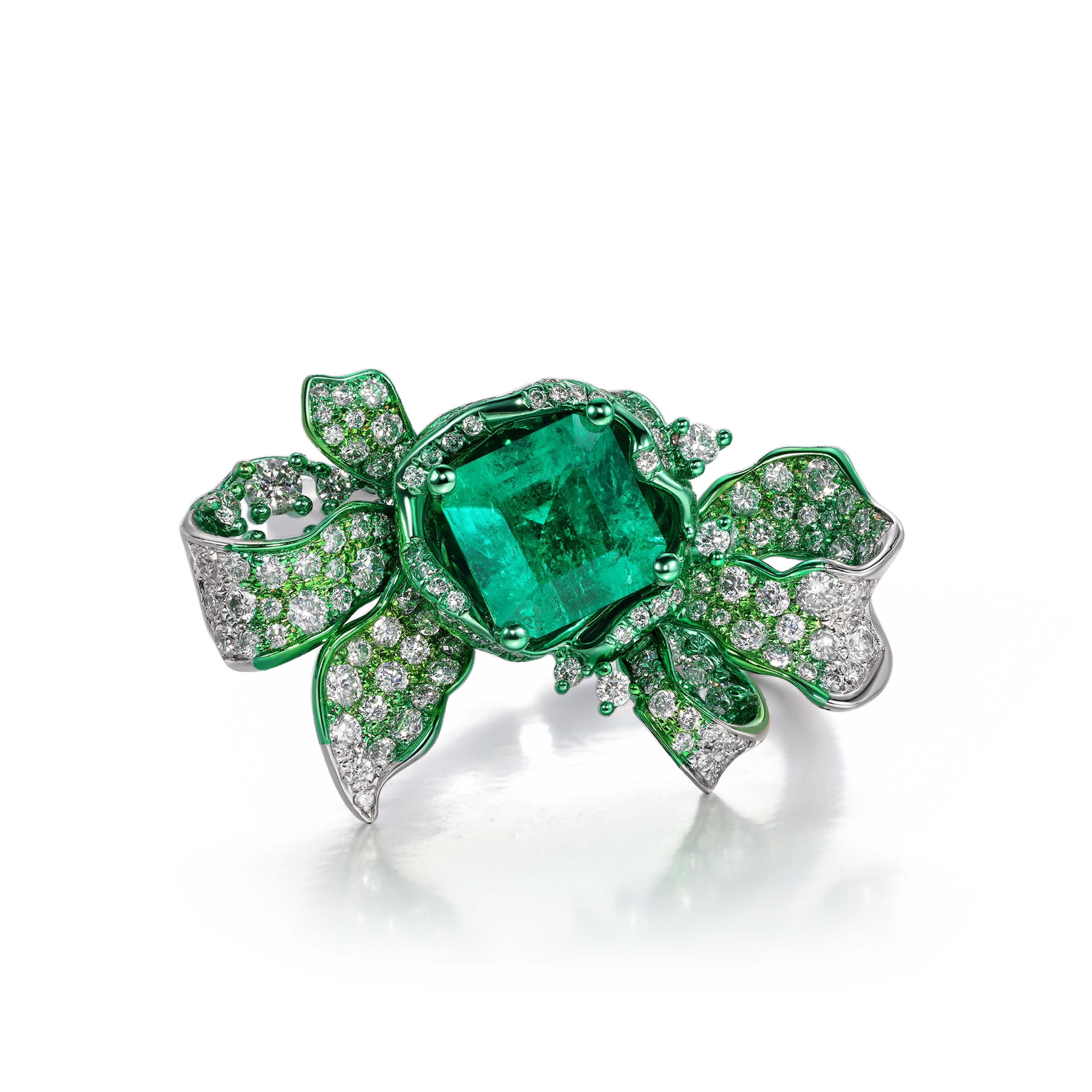 Sweet Candy Collection Ring Emerald 18K