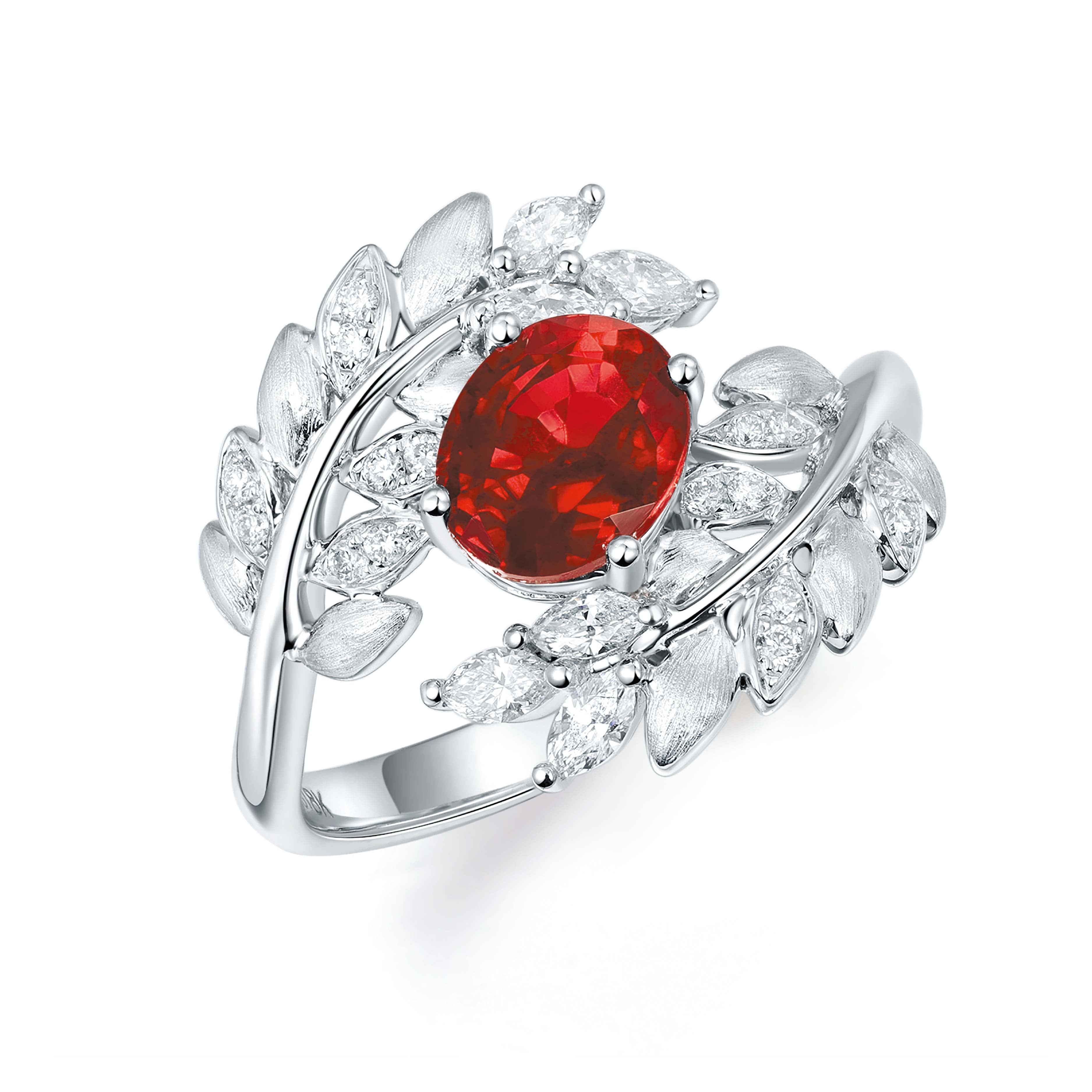 Natural Journey Collection Ring Ruby 18K