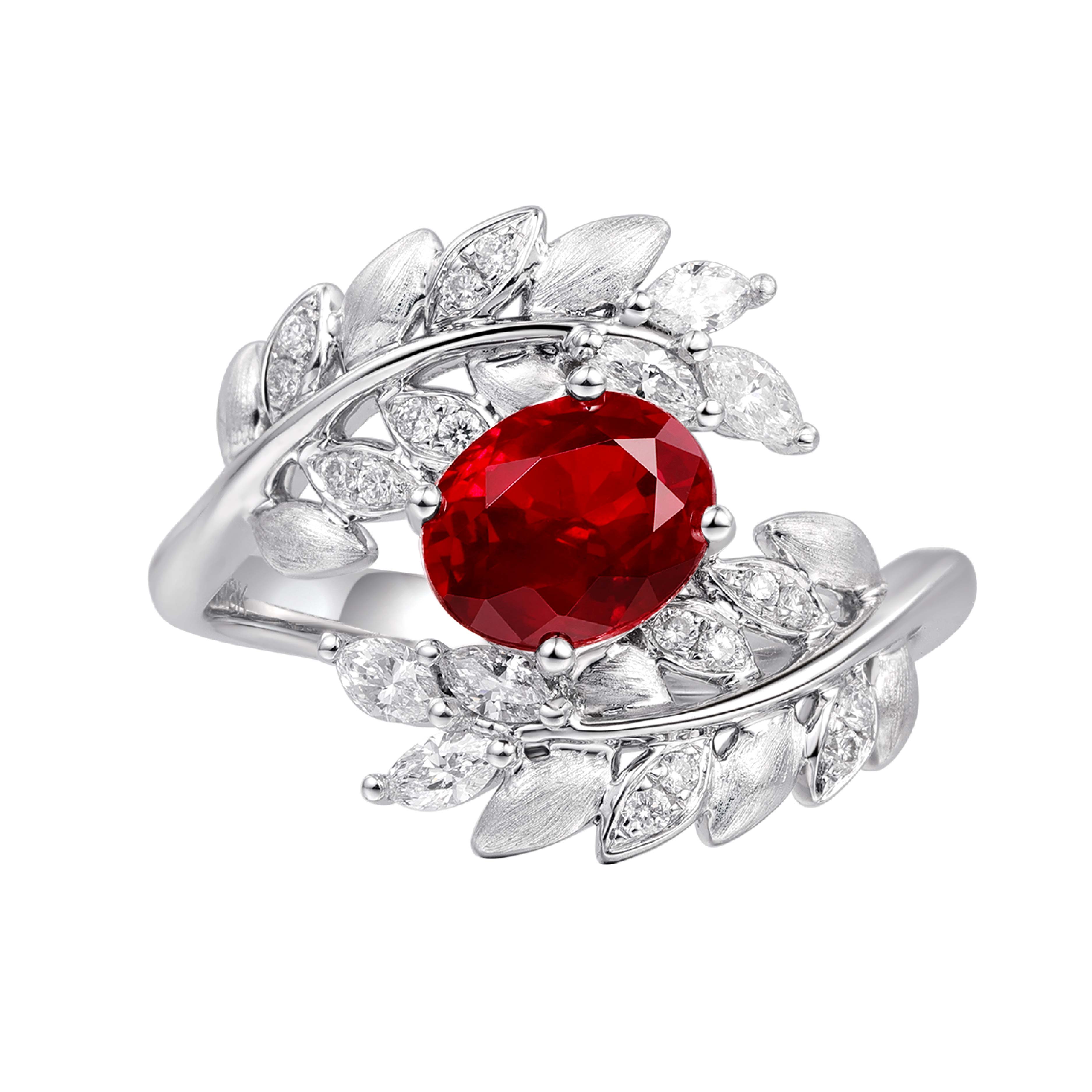 Natural Journey Collection Ring Ruby 18K