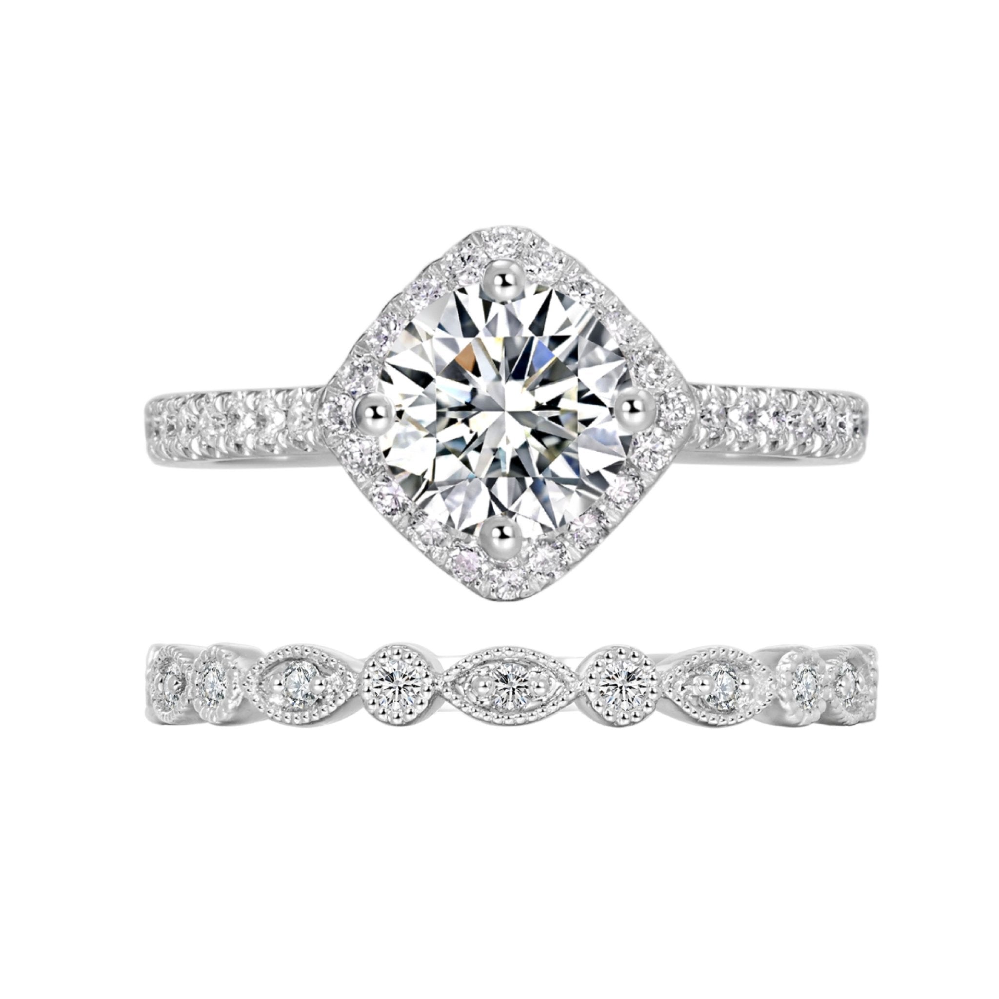 Bridal Collection Ring Diamond 18K - Twinkle Moon Jewelery