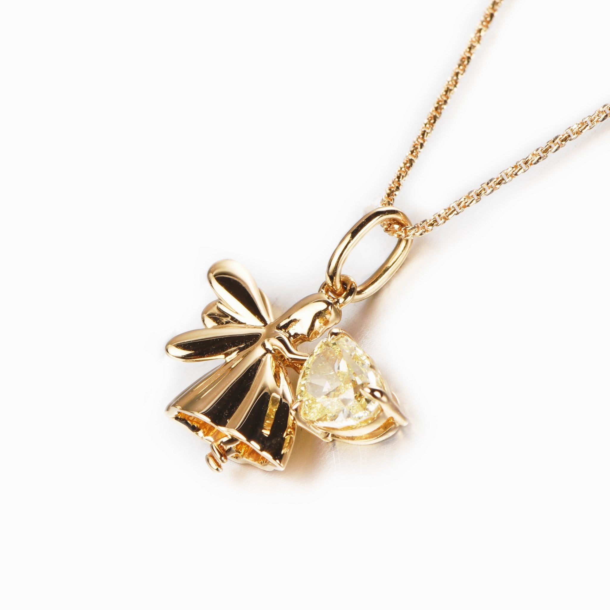 Embrace Collection Necklace Yellow Diamond - Twinkle Moon Jewelery