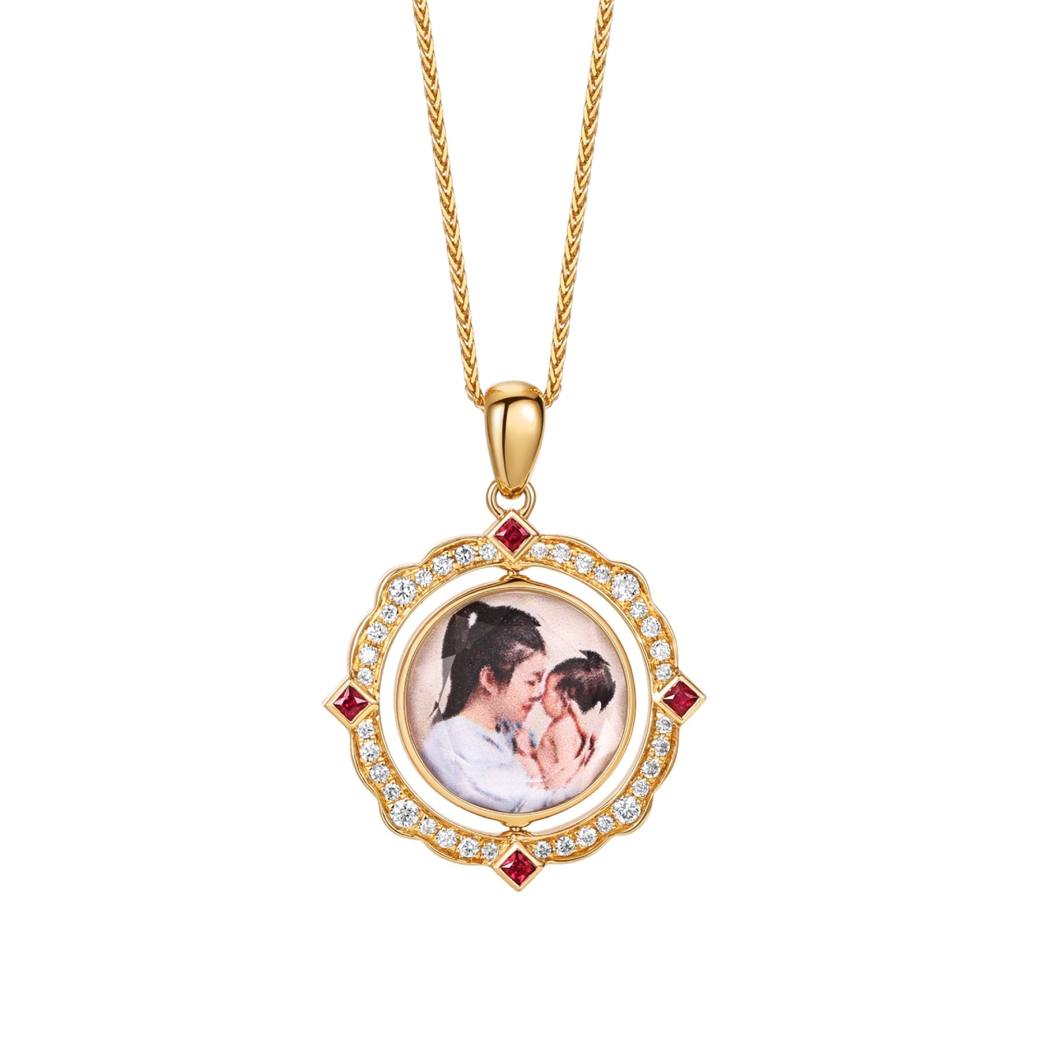 New Born Collection Necklace Ruby 18K - Twinkle Moon Jewelery