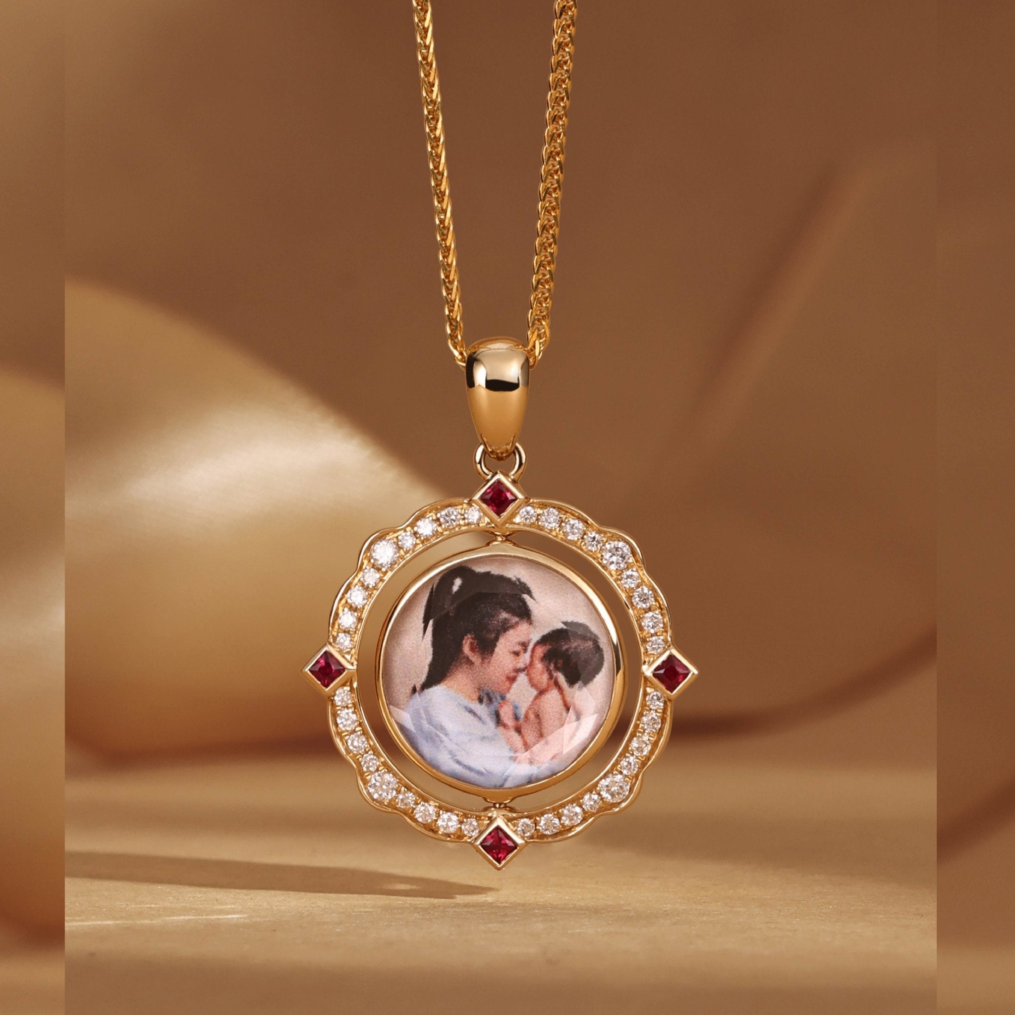 New Born Collection Necklace Ruby 18K - Twinkle Moon Jewelery